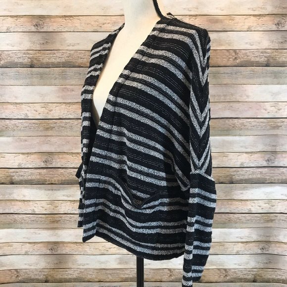 Madewell Striped Upbeat Open Front Cardigan - Picture 4 of 6